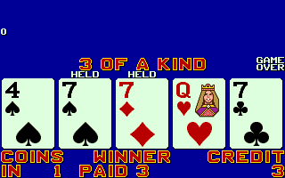 Player's Edge Plus (X000763P+XP000038) 4 of a Kind Bonus Poker