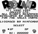 Игры Game Boy > RodLand :: Emu-Land.net