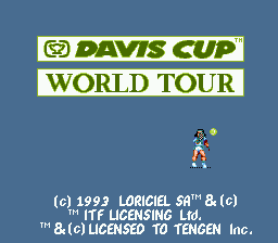 SEGA MEGADRIVE - DAVIS CUP WORLD TOUR (complet