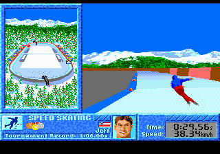 Jeu SEGA Megadrive - WINTER CHALLENGE Complet (boîtier + Manuel) - édition PAL 1992