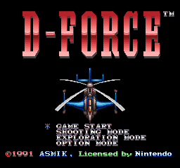 Super Nintendo (SNES) Games > D-Force :: Emu-Land.net
