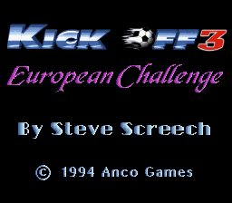 Super Nintendo (SNES) Games > Kick Off 3: European Challenge :: Emu ...