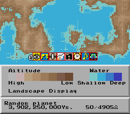 Игры Super Nintendo (SNES) > SimEarth: The Living Planet :: Emu-Land.net