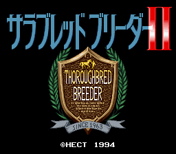 Игры Super Nintendo (SNES) > Thoroughbred Breeder II :: Emu-Land.net