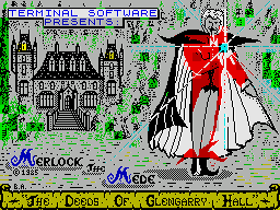 ZX Spectrum Games > Merlock the Mede - Part 1 - Deeds of Glengarry Hall ...