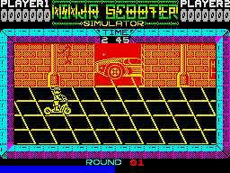 ZX Spectrum Games > Ninja Scooter Simulator (1988)(Silverbird Software ...