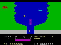 Ответы игры реки. River Raid ZX Spectrum. ZX Spectrum игры самолетик. Игра на Спектрум River Raid. Игра 90 River Raid.