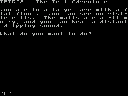 ZX Spectrum Games > Tetris - The Text Adventure (1996)(CSSCGC) :: Emu ...